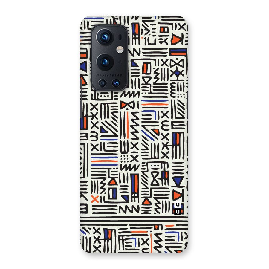 Orange Blue Number Back Case for OnePlus 9 Pro