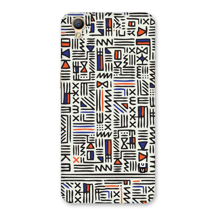 Orange Blue Number Back Case for Oppo A37