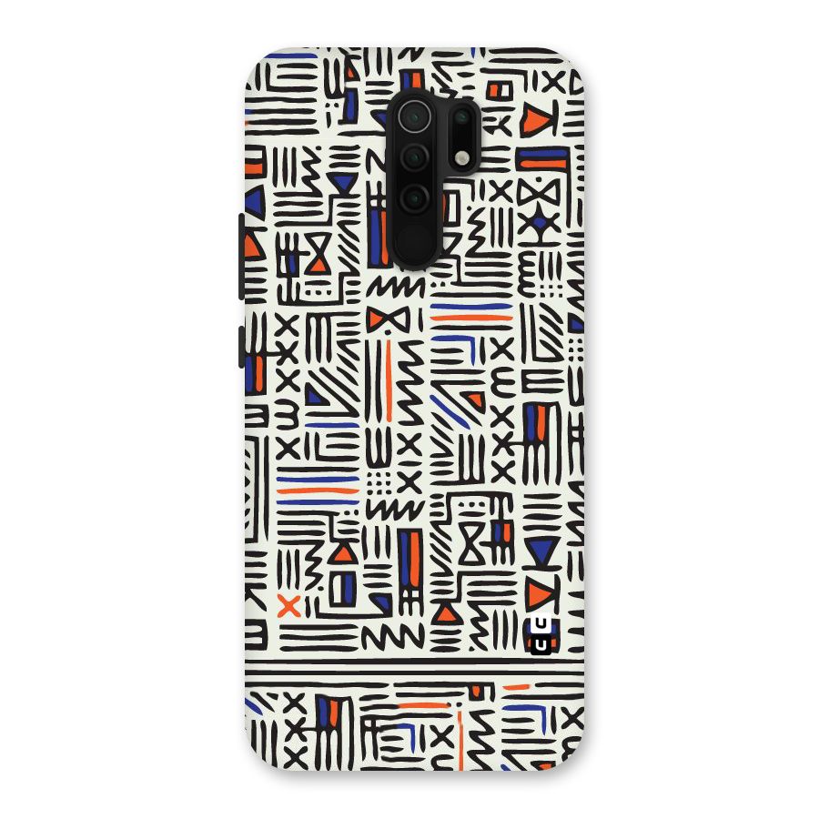 Orange Blue Number Back Case for Poco M2