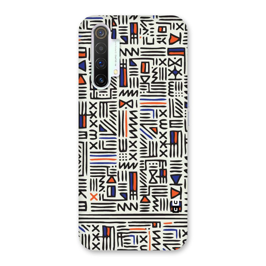 Orange Blue Number Back Case for Realme X3 SuperZoom