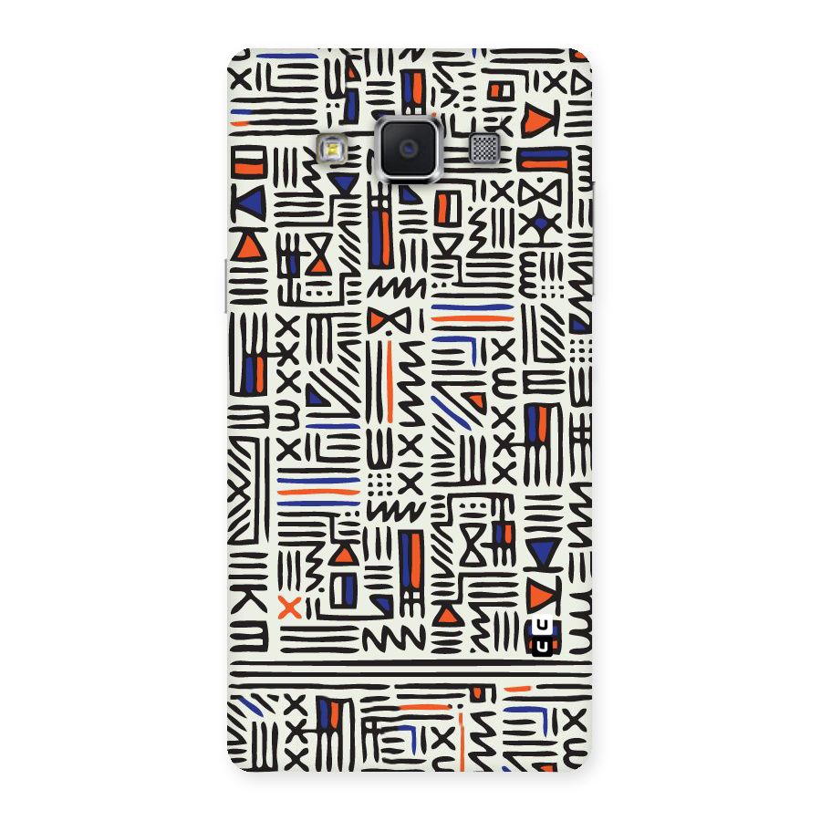 Orange Blue Number Back Case for Samsung Galaxy A5