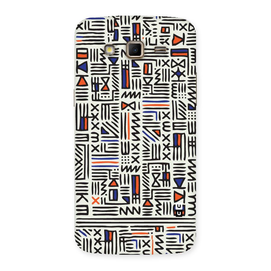 Orange Blue Number Back Case for Samsung Galaxy Grand 2