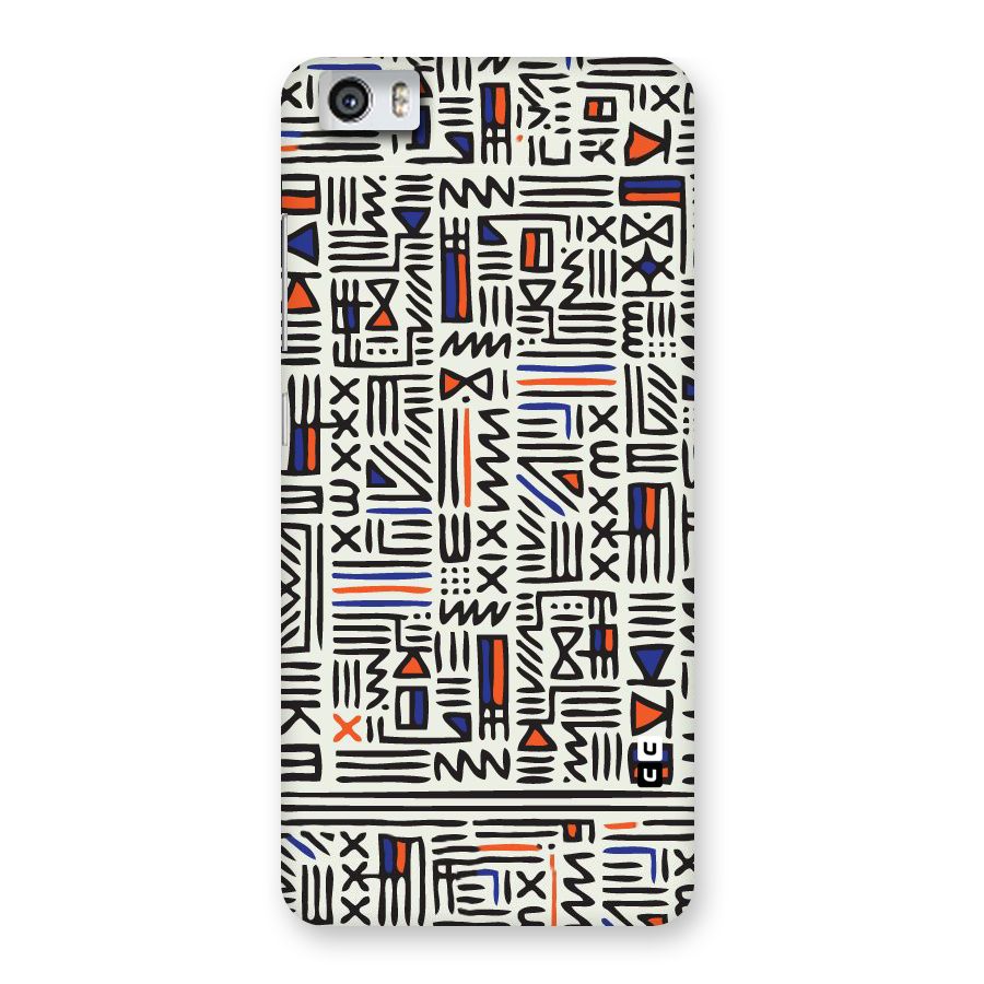 Orange Blue Number Back Case for Xiaomi Redmi Mi5