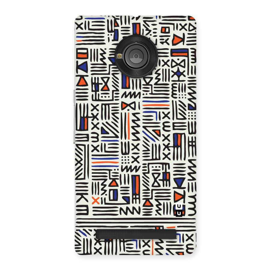 Orange Blue Number Back Case for Yu Yuphoria