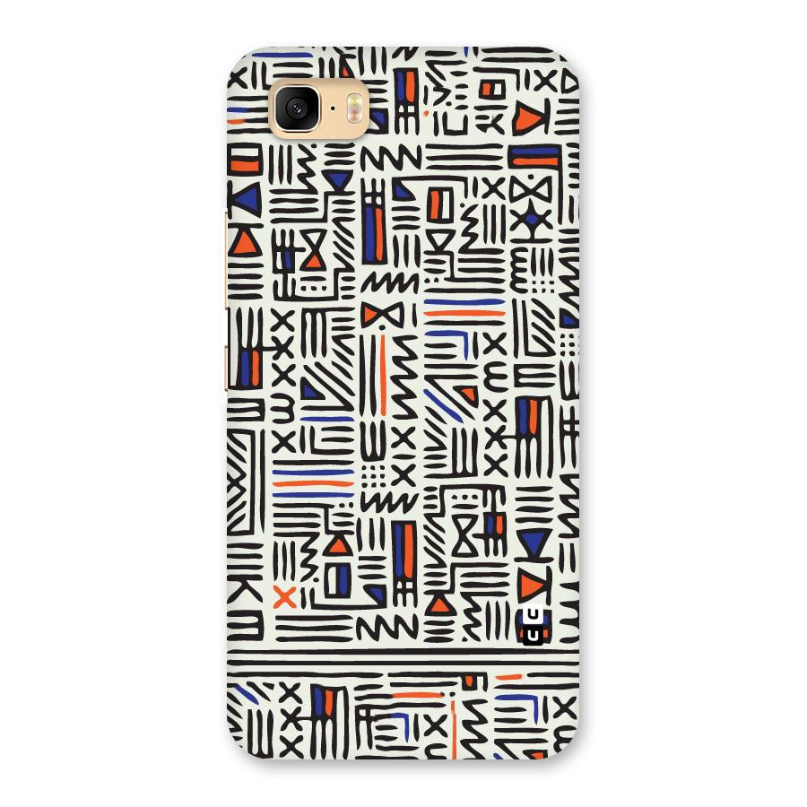 Orange Blue Number Back Case for Zenfone 3s Max