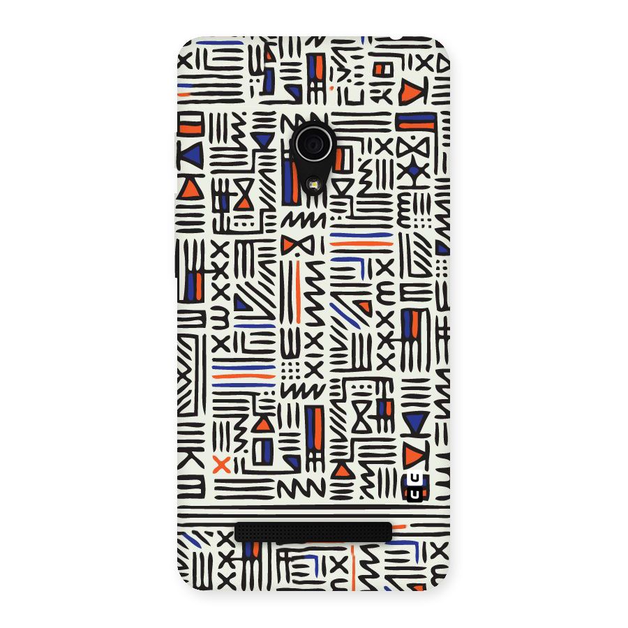 Orange Blue Number Back Case for Zenfone 5