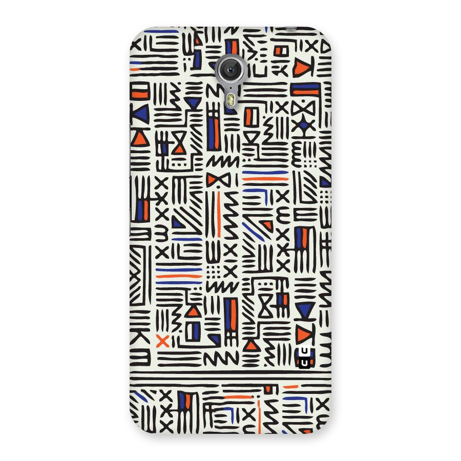 Orange Blue Number Back Case for Zuk Z1
