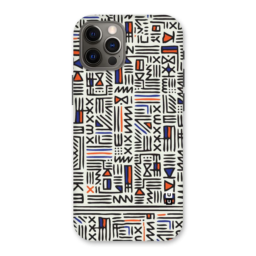 Orange Blue Number Back Case for iPhone 12 Pro
