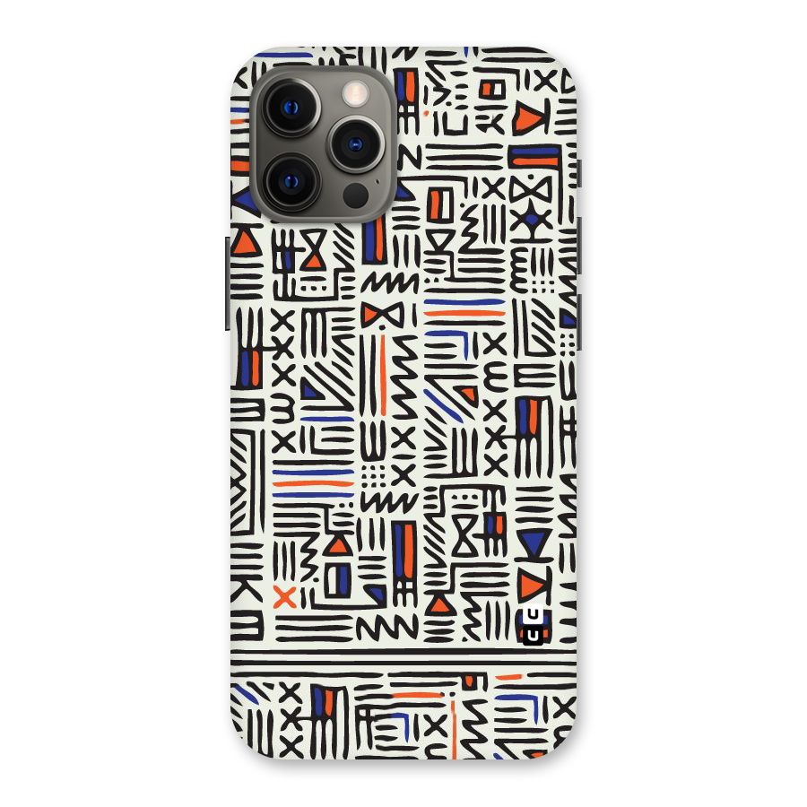 Orange Blue Number Back Case for iPhone 12 Pro Max