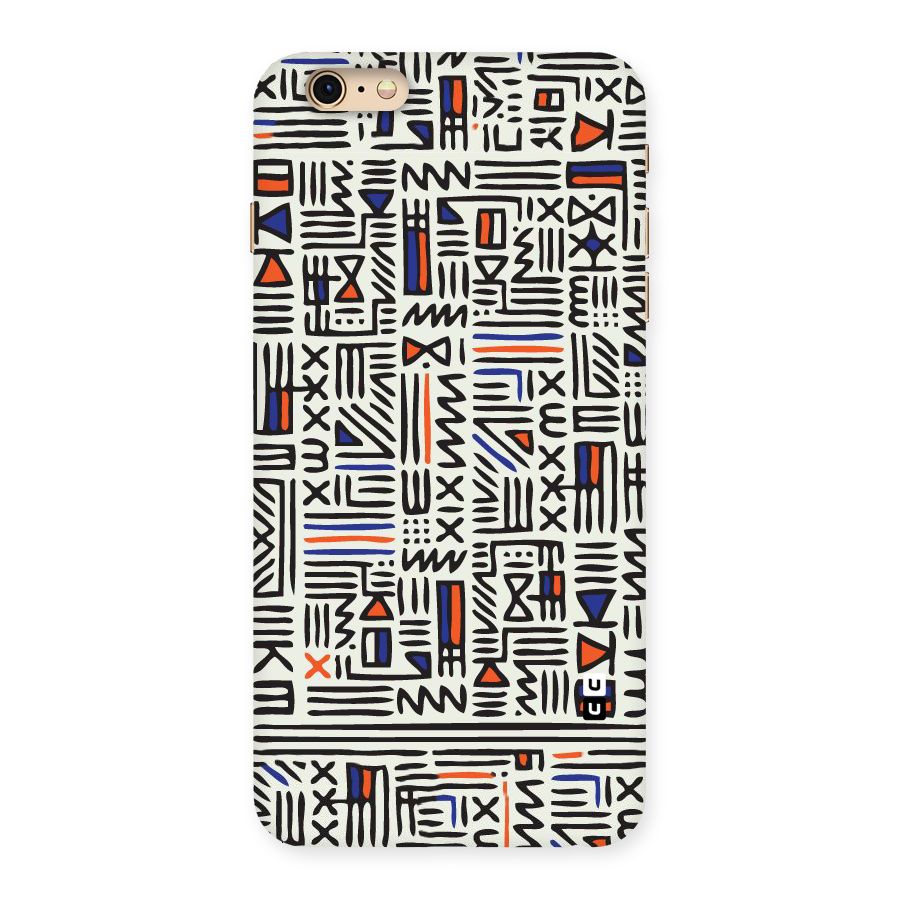 Orange Blue Number Back Case for iPhone 6 Plus 6S Plus