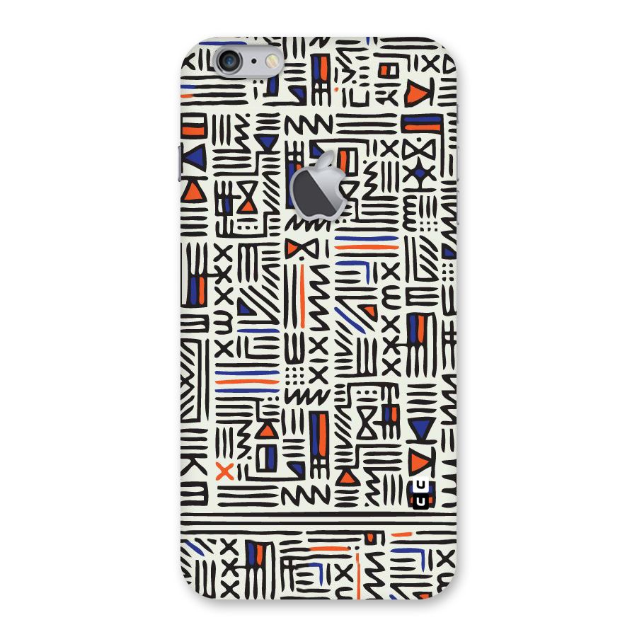 Orange Blue Number Back Case for iPhone 6 Plus 6S Plus Logo Cut