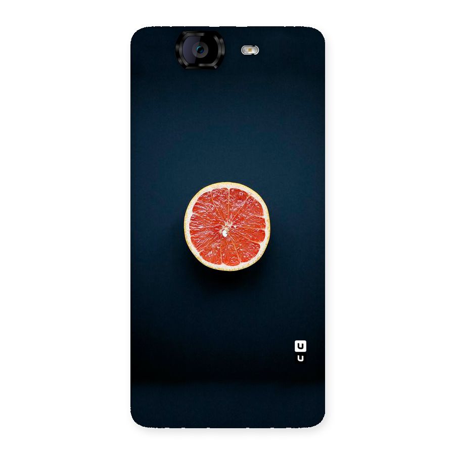 Orange Design Back Case for Canvas Knight A350