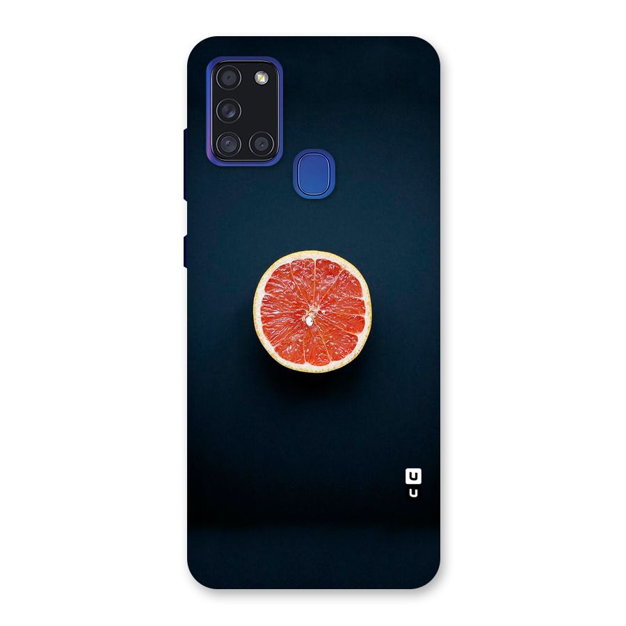 Orange Design Back Case for Galaxy A21s