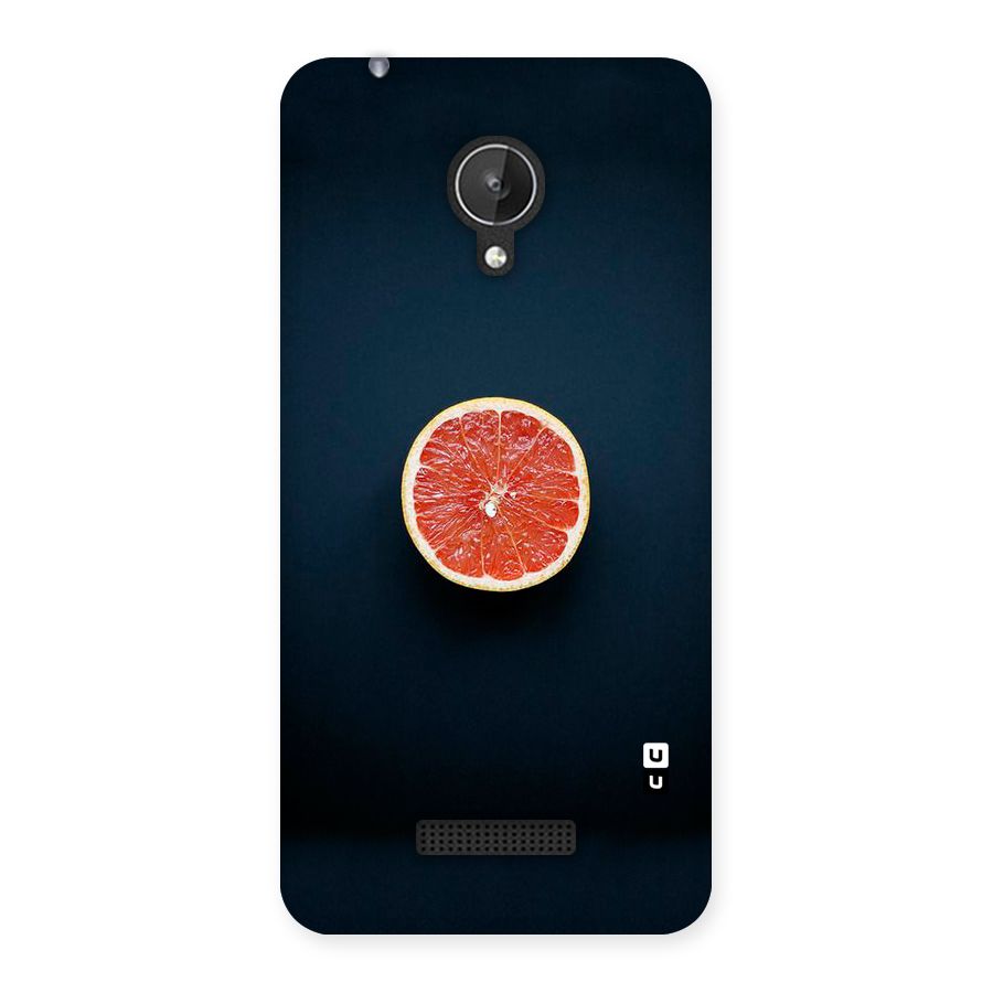 Orange Design Back Case for Micromax Canvas Spark Q380