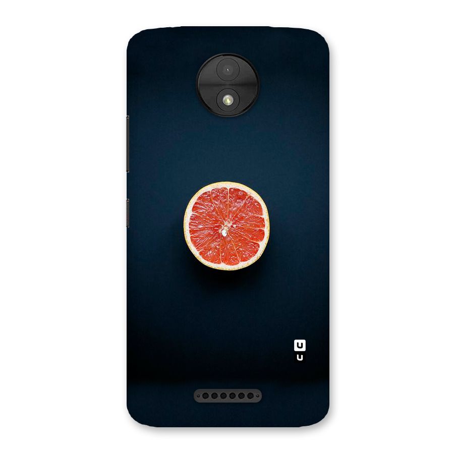 Orange Design Back Case for Moto C