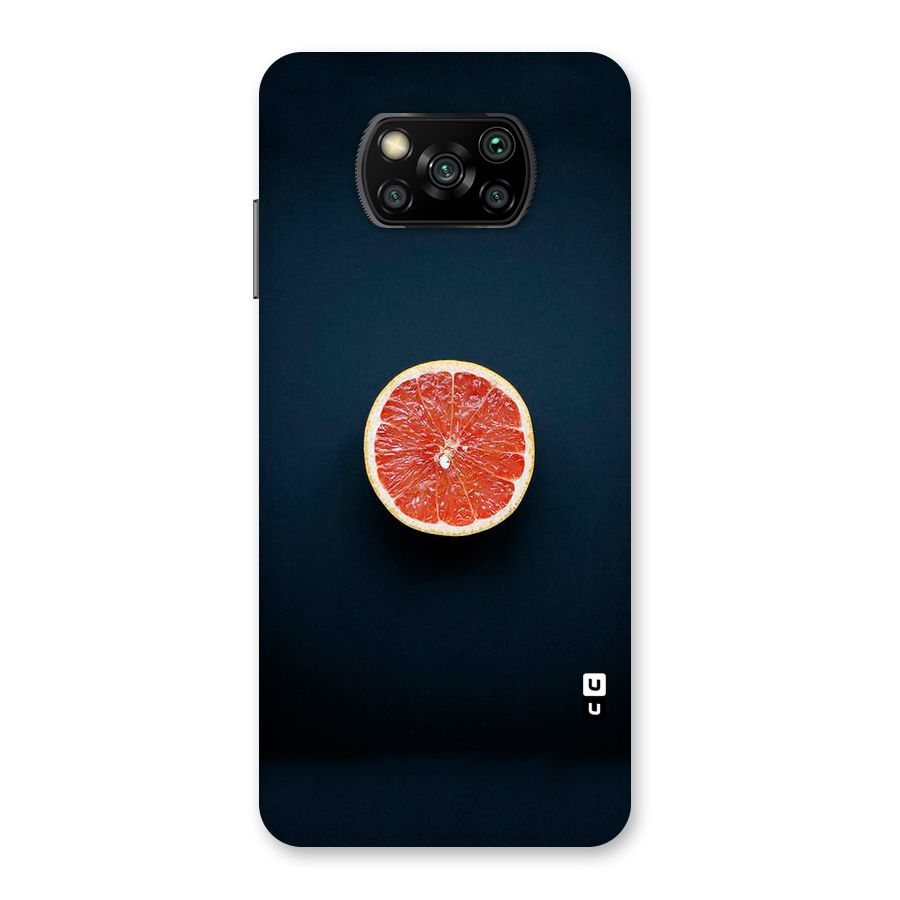 Orange Design Back Case for Poco X3