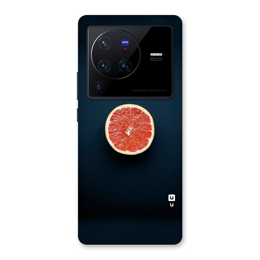 Orange Design Back Case for Vivo X80 Pro