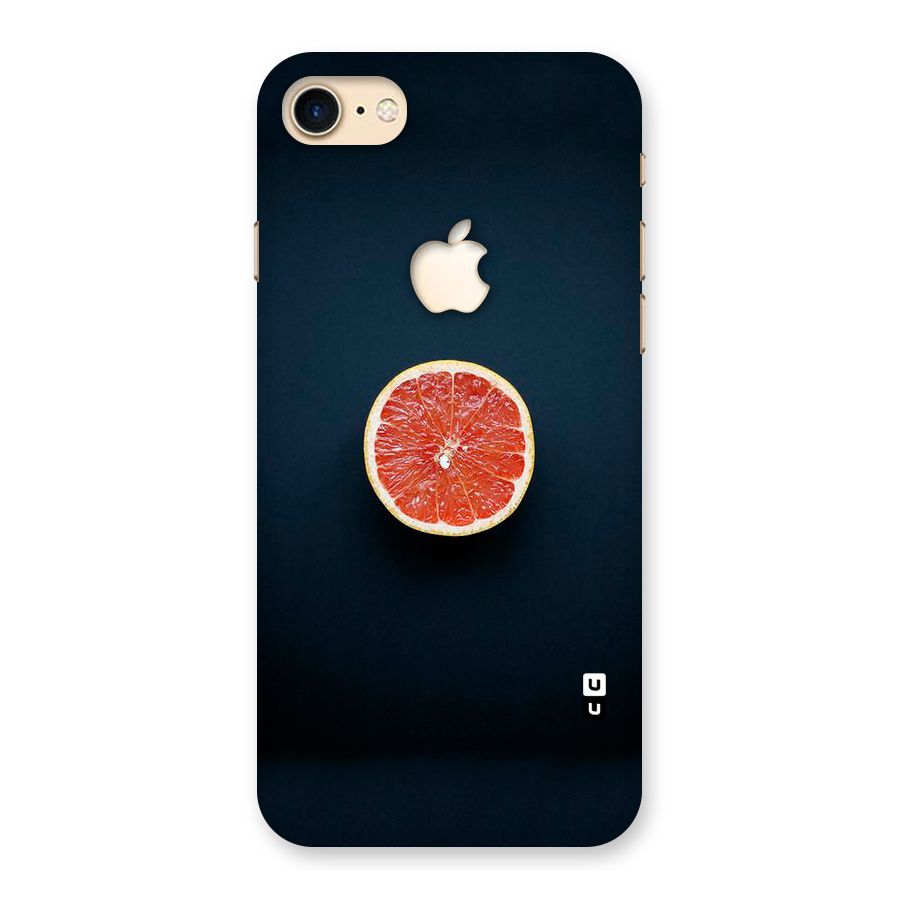 Orange Design Back Case for iPhone 7 Apple Cut