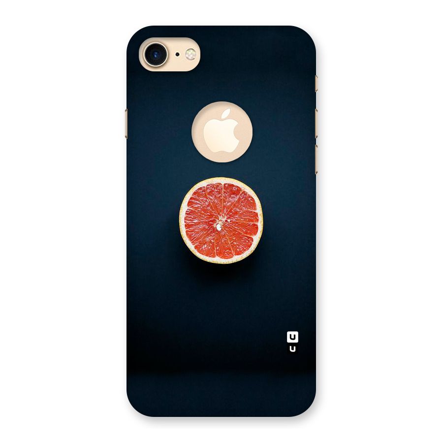 Orange Design Back Case for iPhone 7 Logo Cut