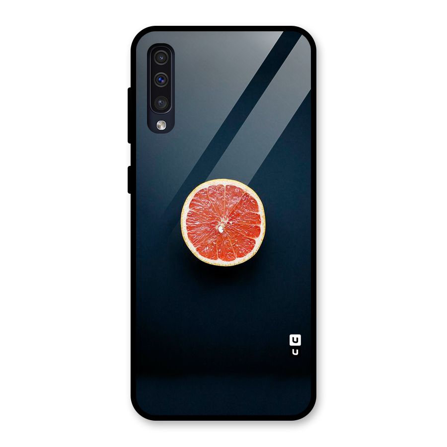 Orange Design Glass Back Case for Galaxy A30s