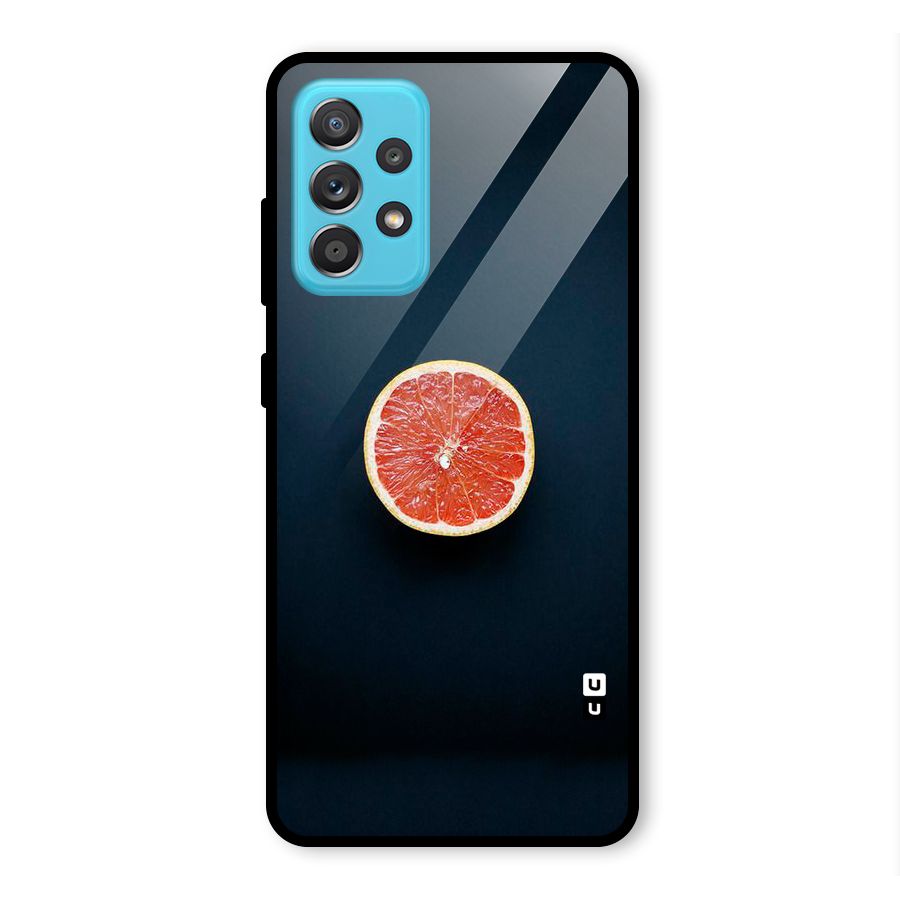 Orange Design Glass Back Case for Galaxy A52