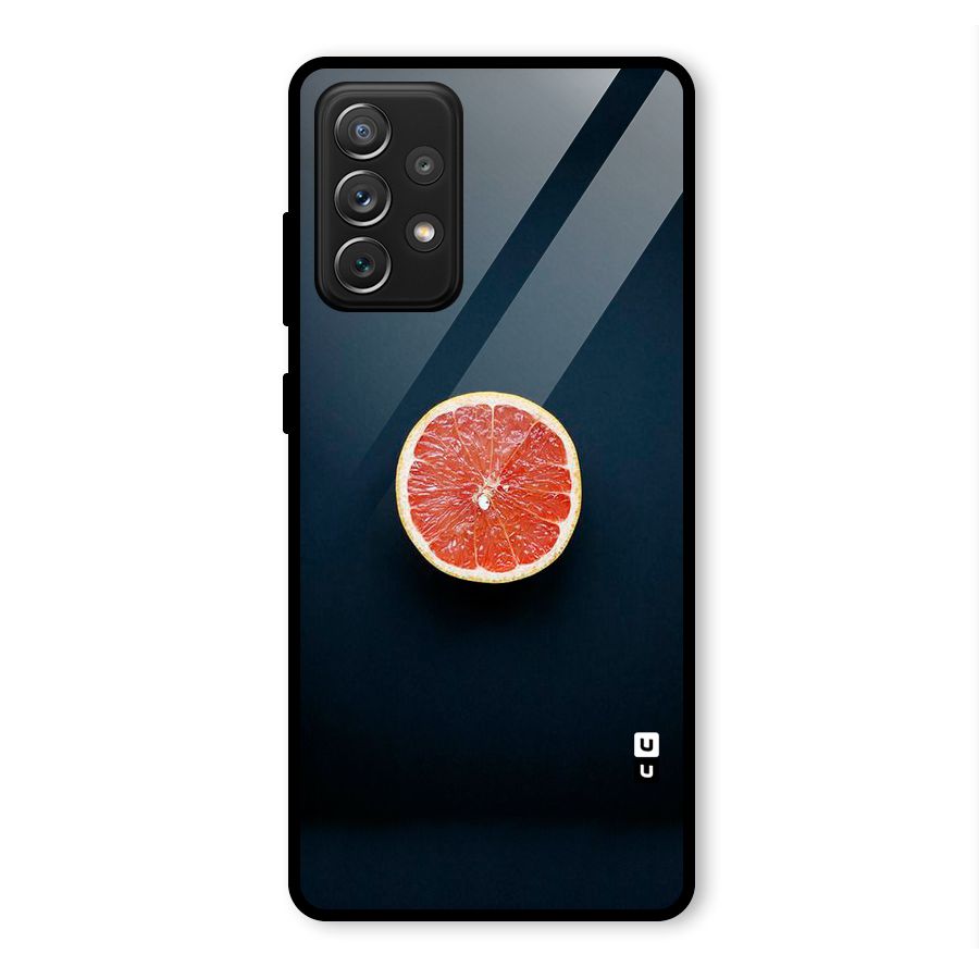 Orange Design Glass Back Case for Galaxy A72