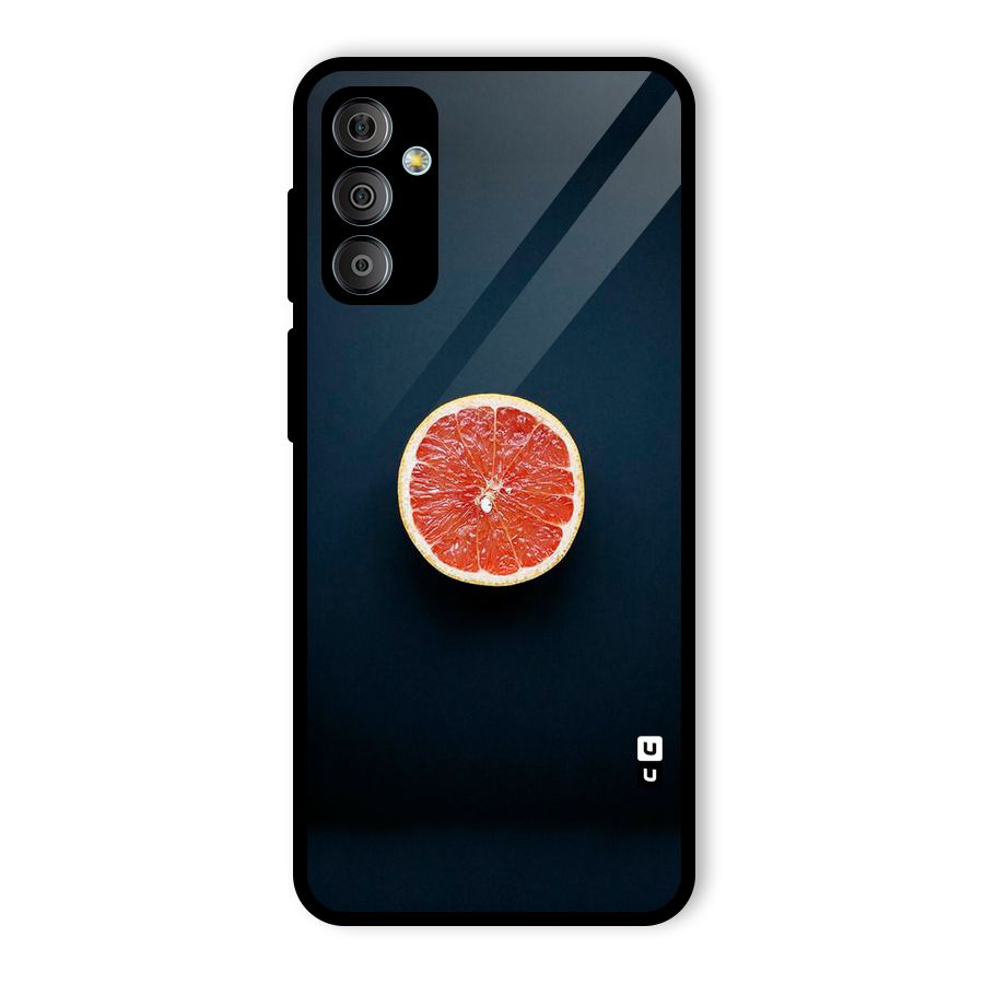 Orange Design Glass Back Case for Galaxy F23