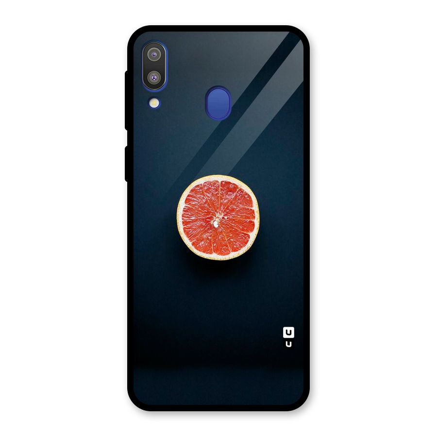 Orange Design Glass Back Case for Galaxy M20