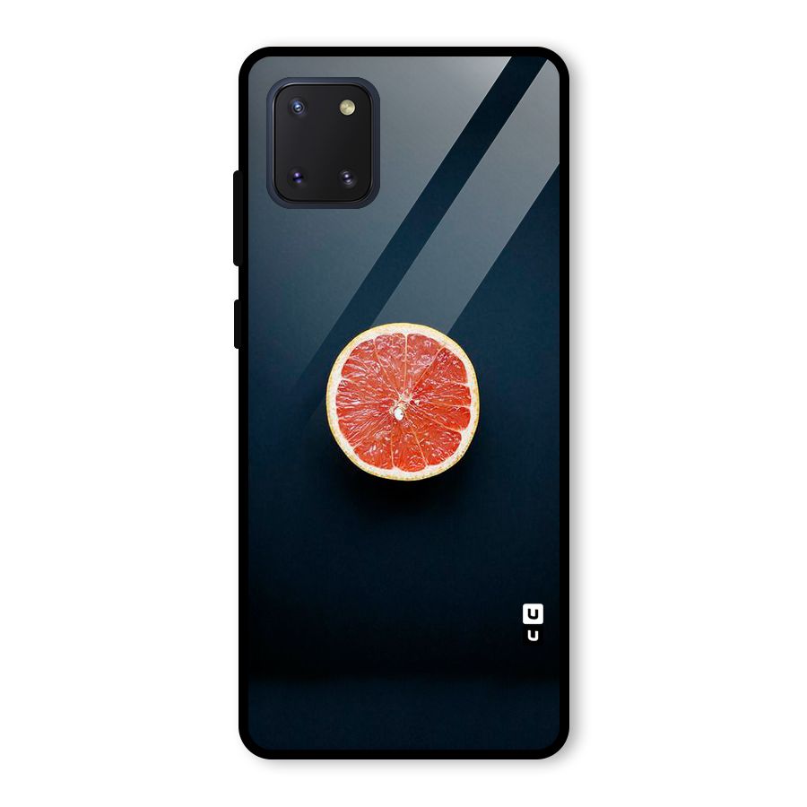 Orange Design Glass Back Case for Galaxy Note 10 Lite