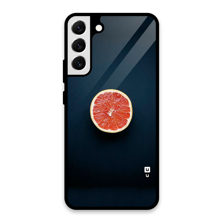 Orange Design Glass Back Case for Galaxy S22 Plus 5G