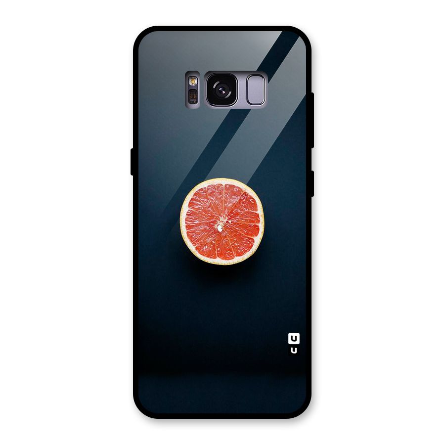 Orange Design Glass Back Case for Galaxy S8