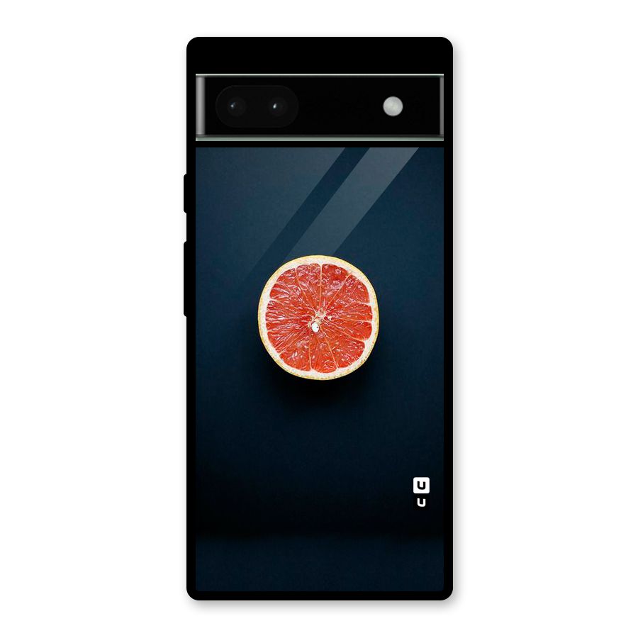 Orange Design Glass Back Case for Google Pixel 6a