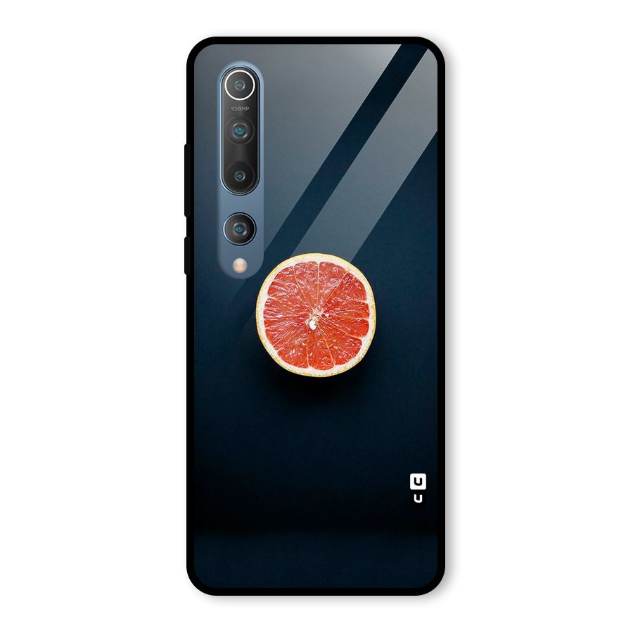 Orange Design Glass Back Case for Mi 10