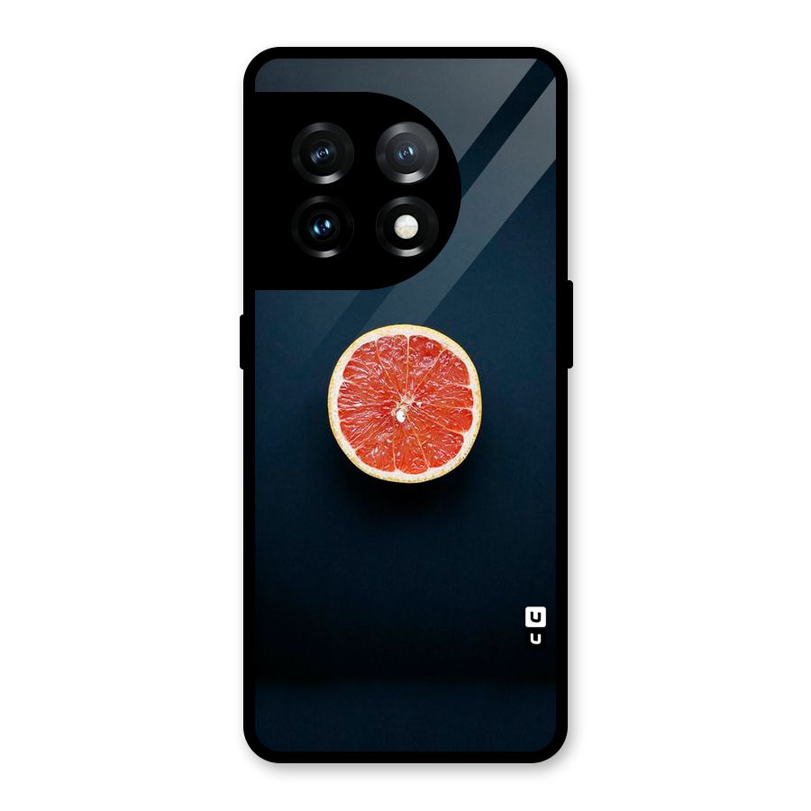 Orange Design Glass Back Case for OnePlus 11