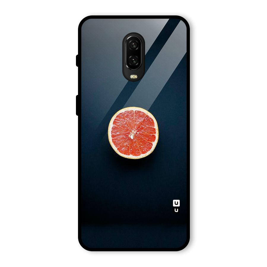 Orange Design Glass Back Case for OnePlus 6T