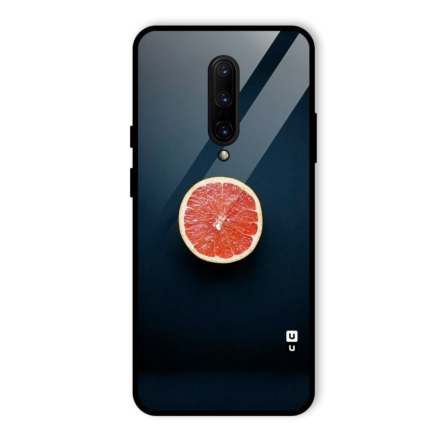 Orange Design Glass Back Case for OnePlus 7 Pro