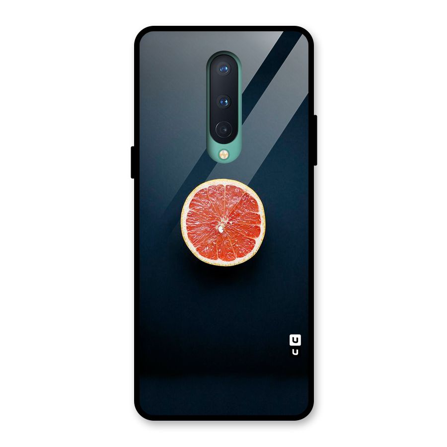 Orange Design Glass Back Case for OnePlus 8