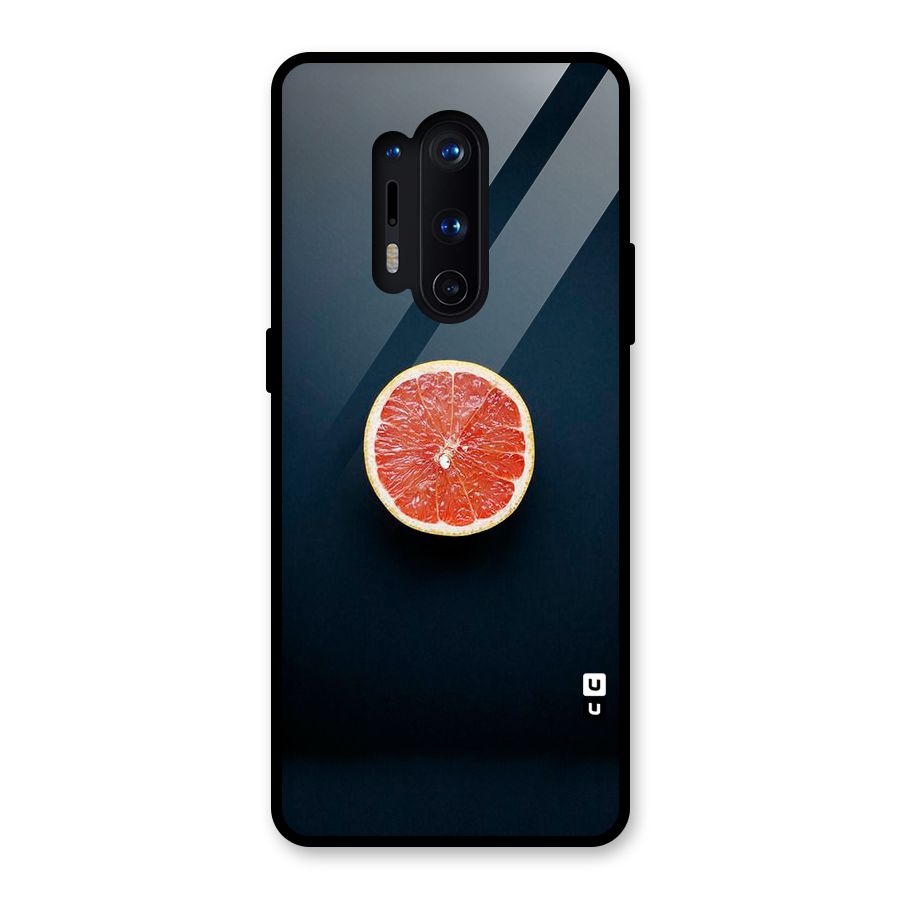 Orange Design Glass Back Case for OnePlus 8 Pro