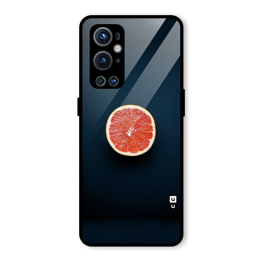 Orange Design Glass Back Case for OnePlus 9 Pro