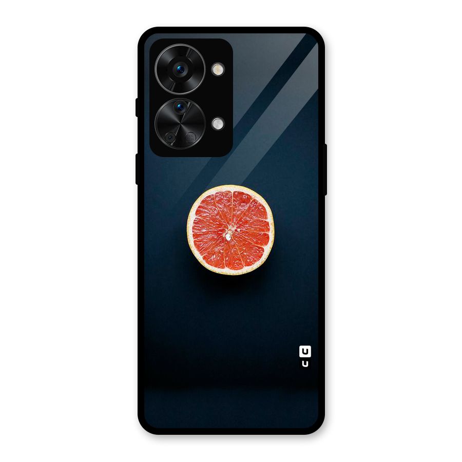 Orange Design Glass Back Case for OnePlus Nord 2T