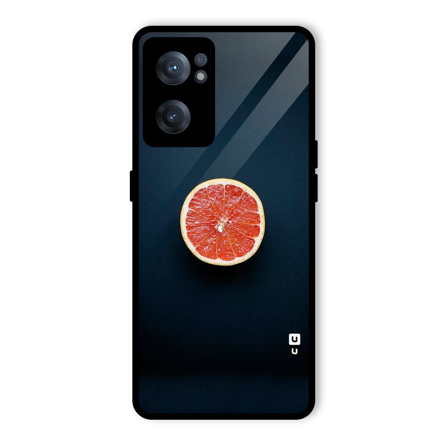 Orange Design Glass Back Case for OnePlus Nord CE 2 5G