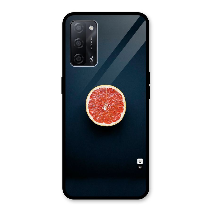 Orange Design Glass Back Case for Oppo A53s 5G