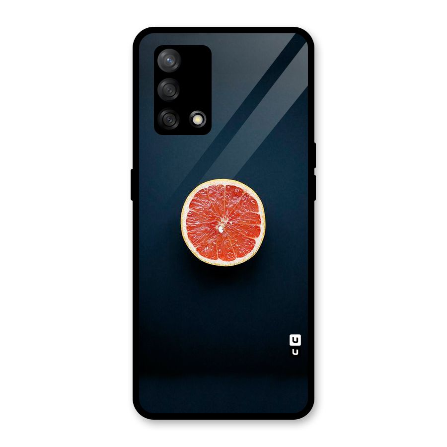 Orange Design Glass Back Case for Oppo F19