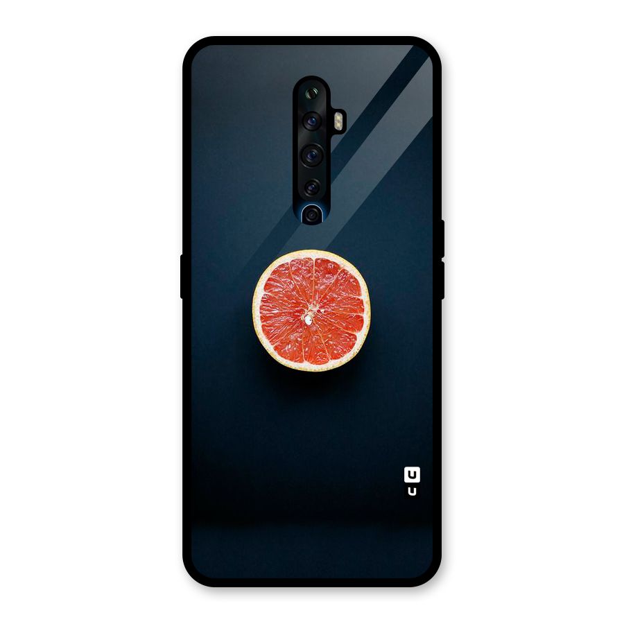Orange Design Glass Back Case for Oppo Reno2 F