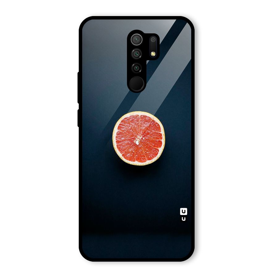 Orange Design Glass Back Case for Poco M2