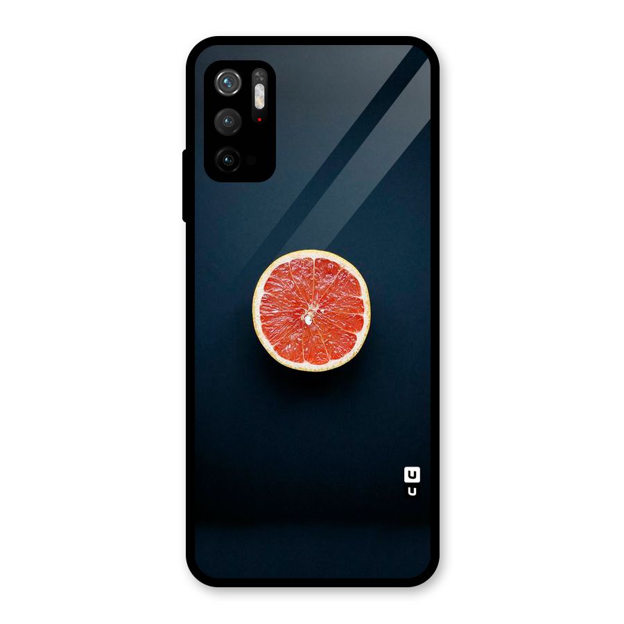 Orange Design Glass Back Case for Poco M3 Pro 5G