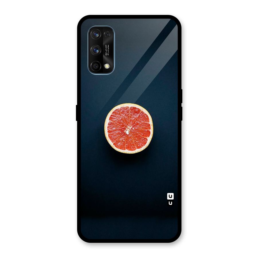 Orange Design Glass Back Case for Realme 7 Pro