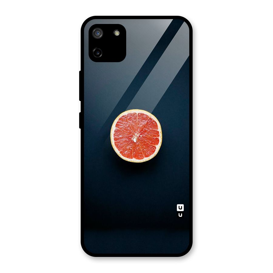 Orange Design Glass Back Case for Realme C11