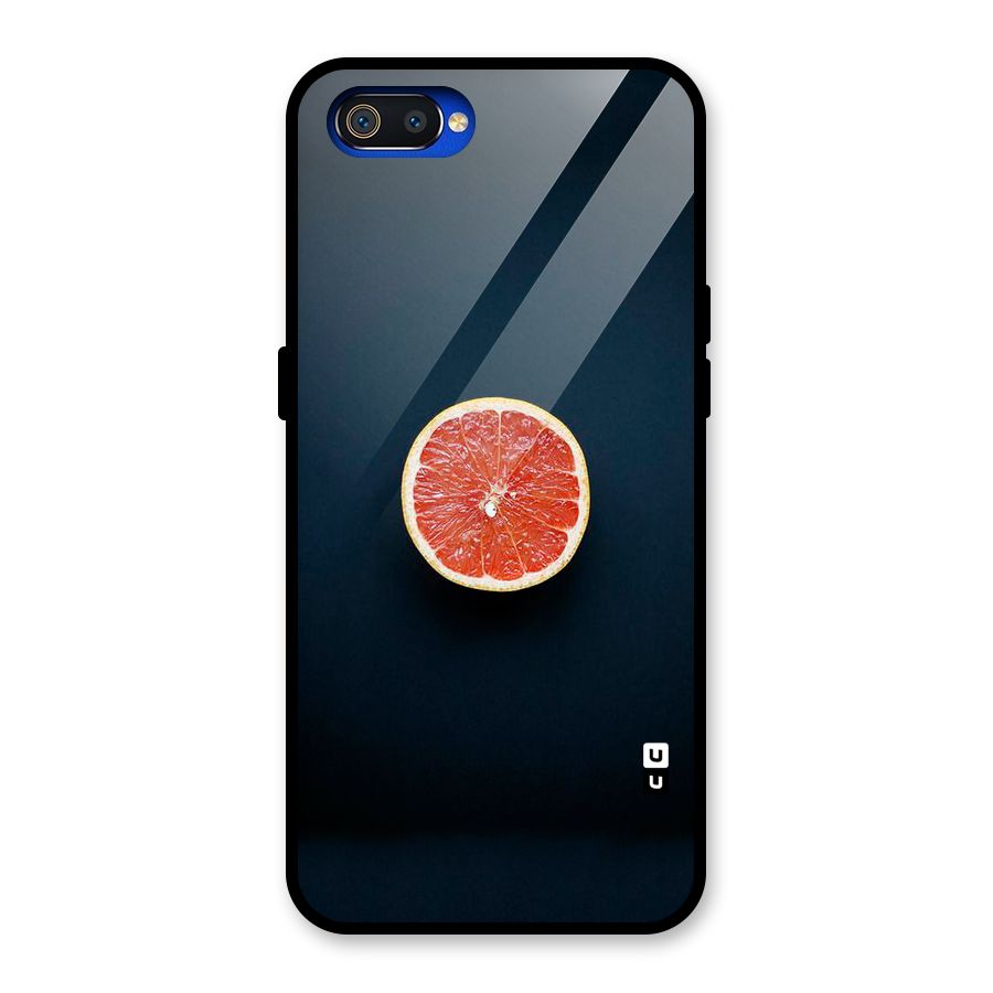 Orange Design Glass Back Case for Realme C2