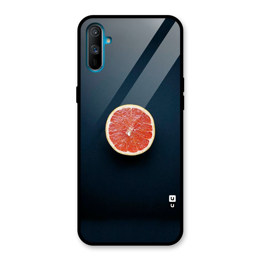 Orange Design Glass Back Case for Realme C3